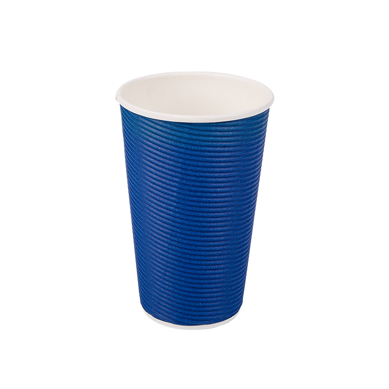 16oz 일회용 생분해성 골판지 컵
