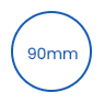90mm 일회용 PP 컵 뚜껑 icon